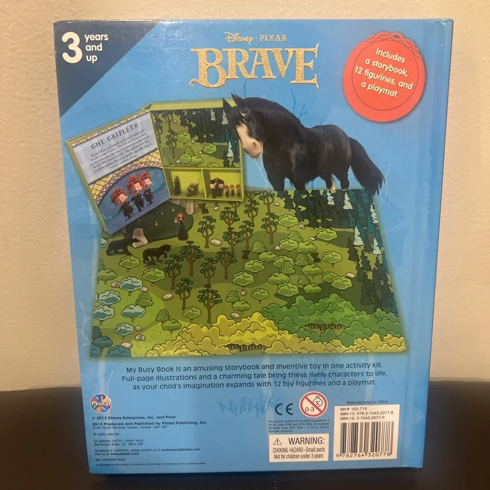 Disney Brave Merida (My Busy Books)‎ With 9 Figures Complete 2012 Original Read